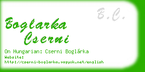boglarka cserni business card